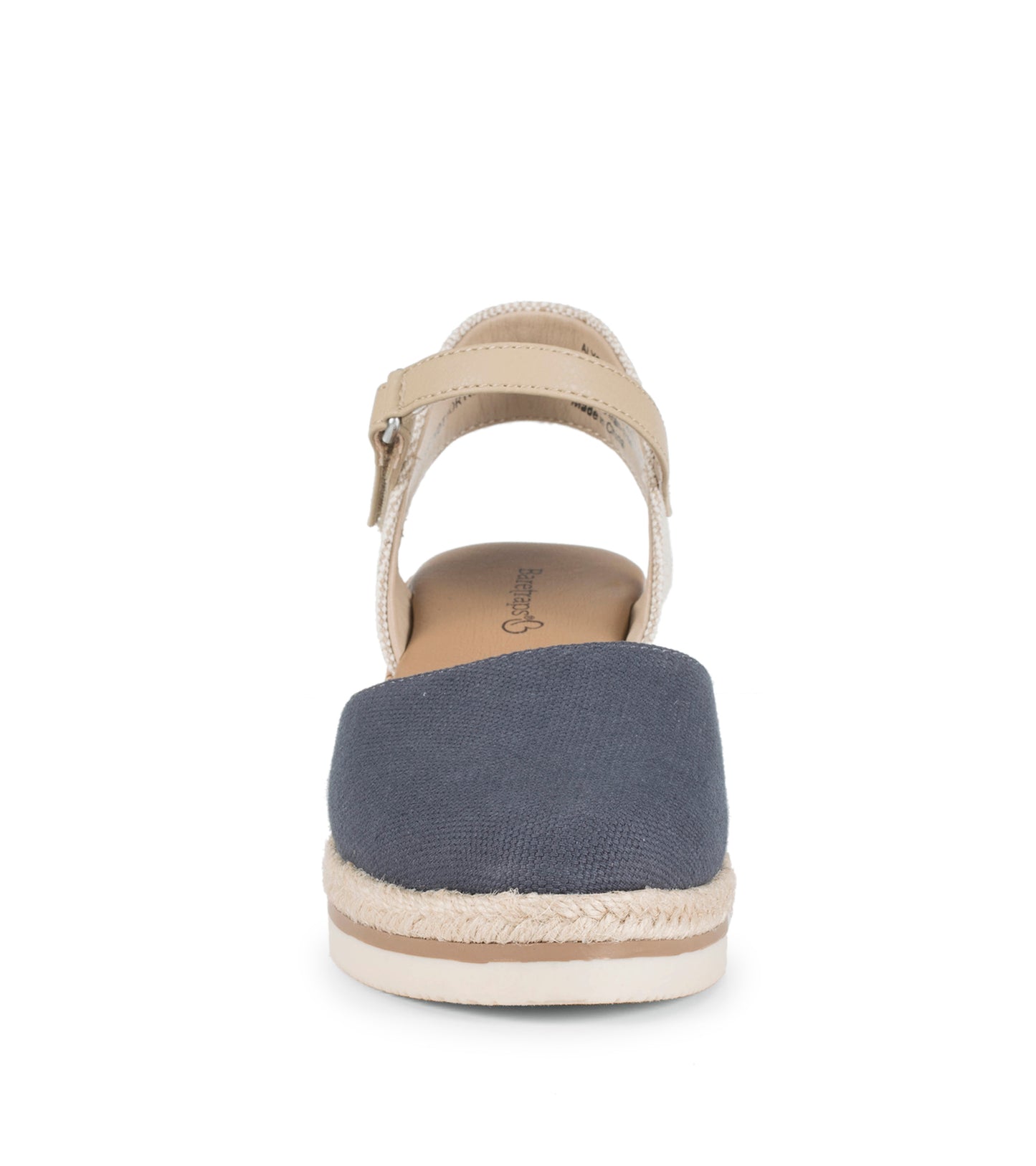 Baretraps Alycia Closed Toe Wedge Sandal Navy Blue