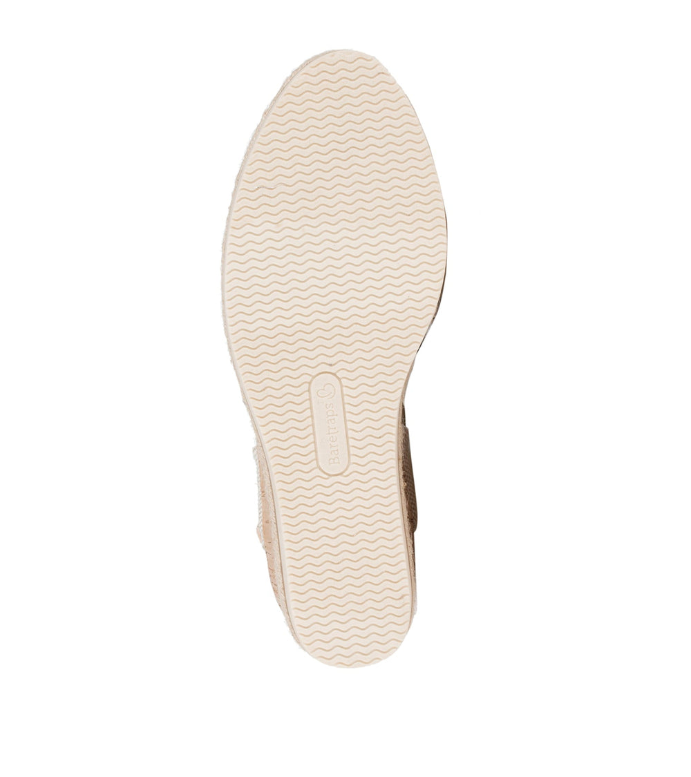 Baretraps Alycia Closed Toe Wedge Sandal Navy Blue