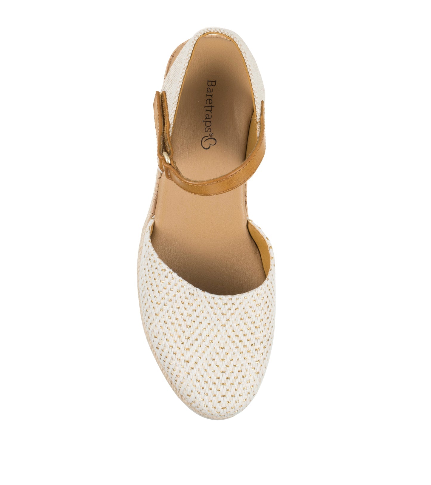 Baretraps Alycia Closed Toe Wedge Sandal Gold