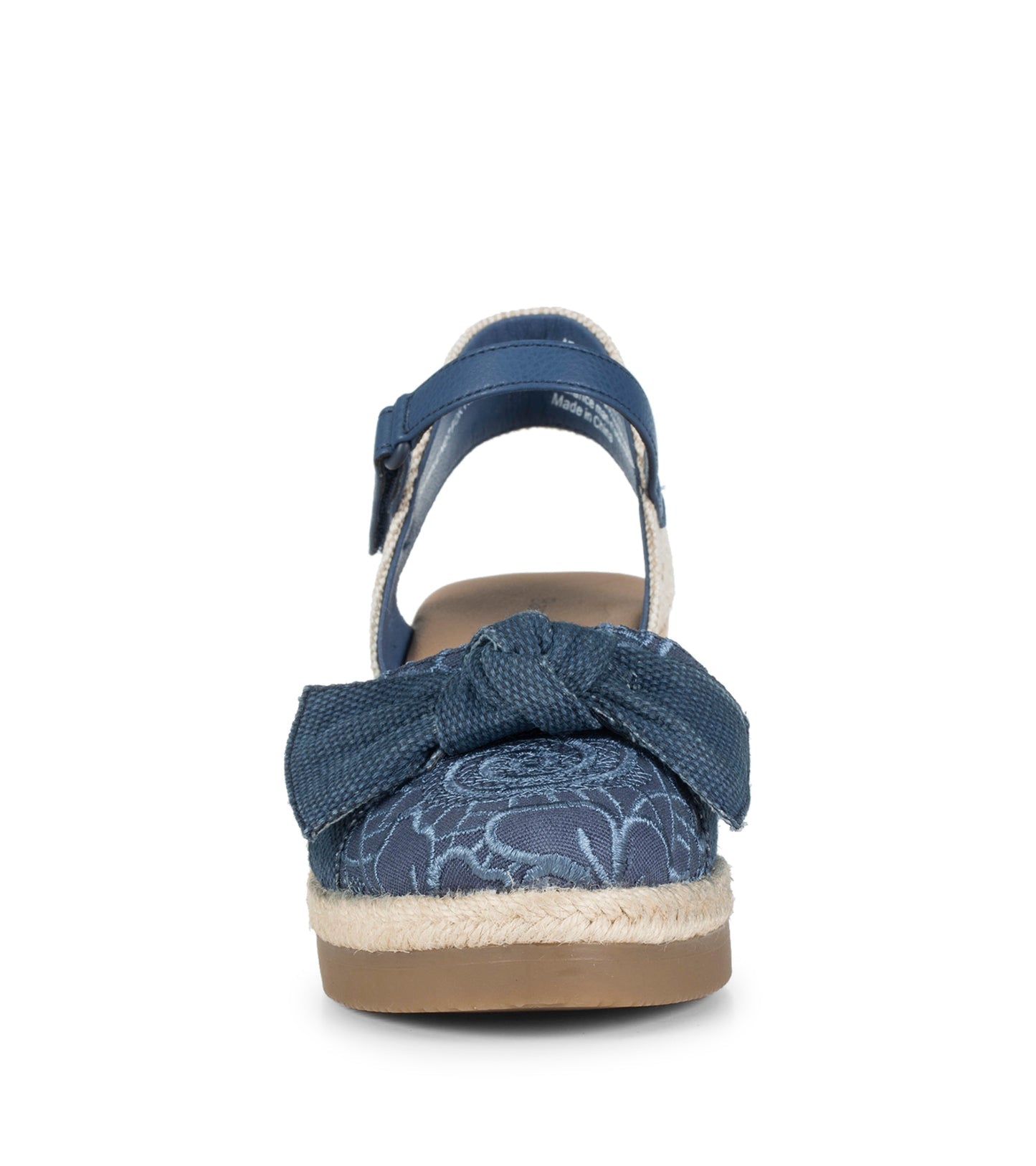 Baretraps Arabelle Closed Toe Wedge Sandal Denim