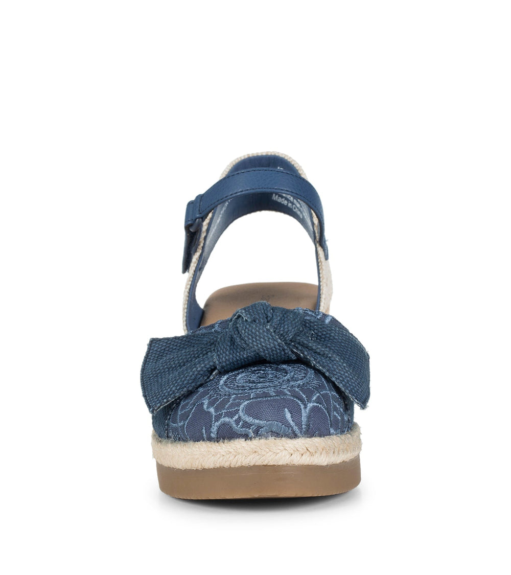 Baretraps Arabelle Closed Toe Wedge Sandal Denim