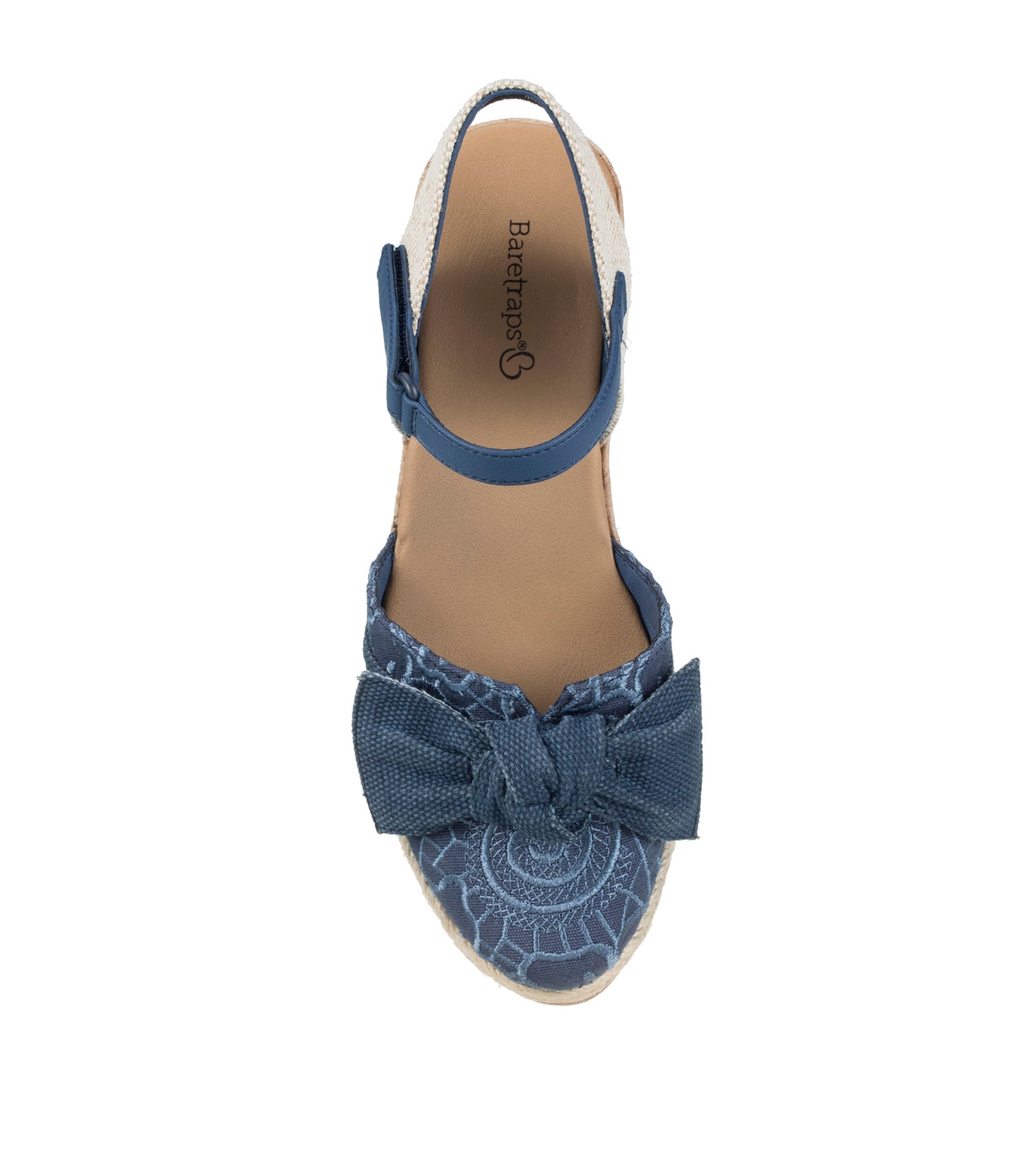 Baretraps Arabelle Closed Toe Wedge Sandal Denim