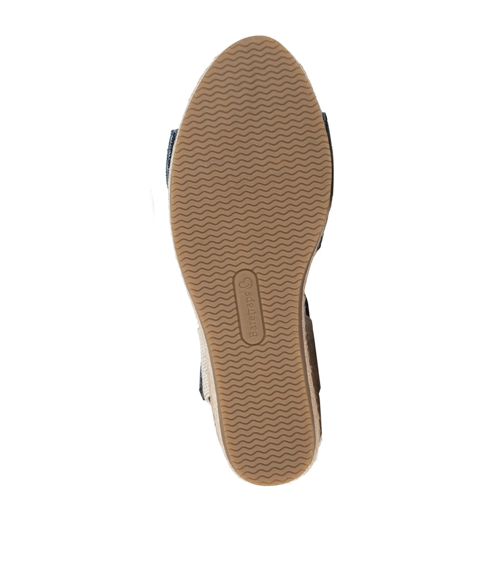 Baretraps Arabelle Closed Toe Wedge Sandal Denim