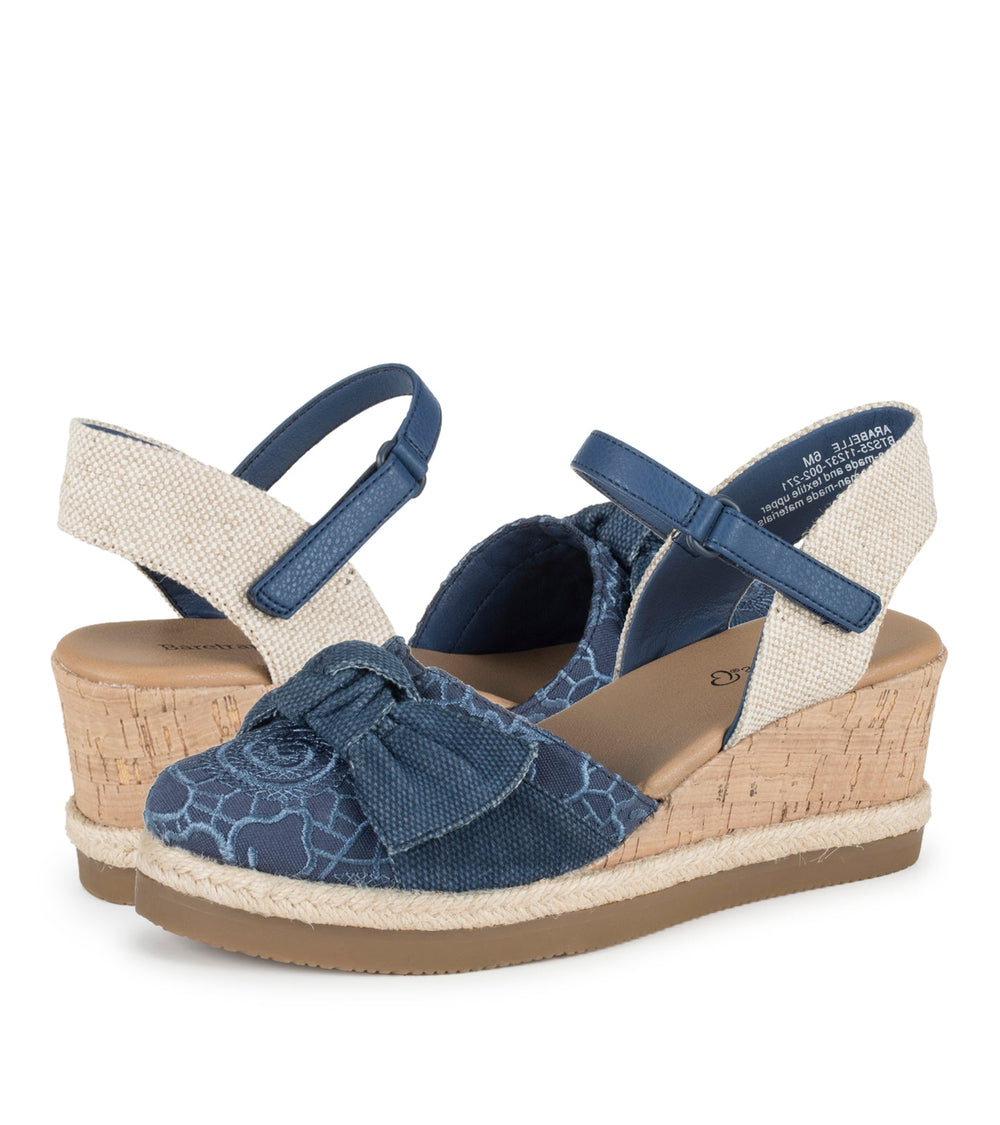 Baretraps Arabelle Closed Toe Wedge Sandal Denim