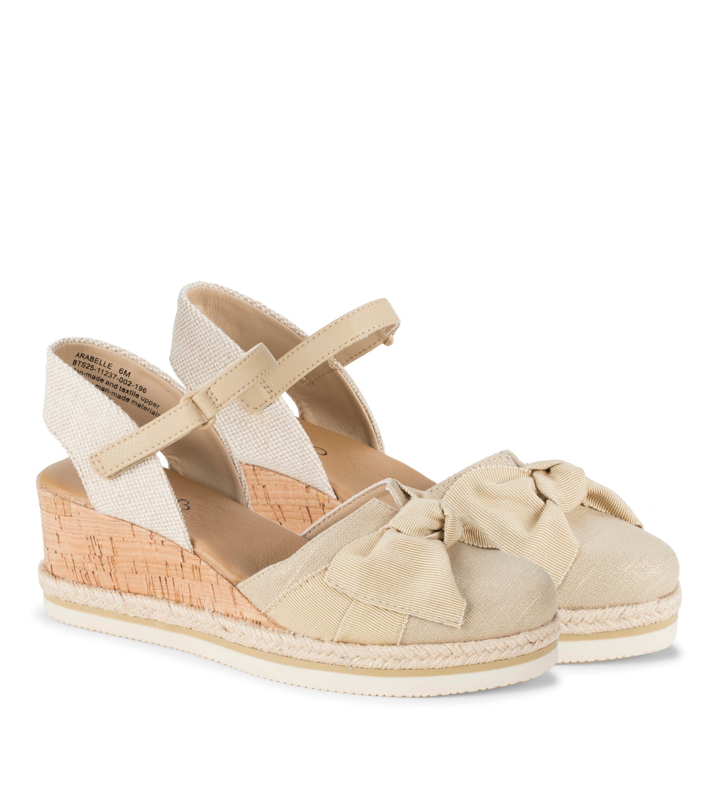 Baretraps Arabelle Closed Toe Wedge Sandal Light Gold