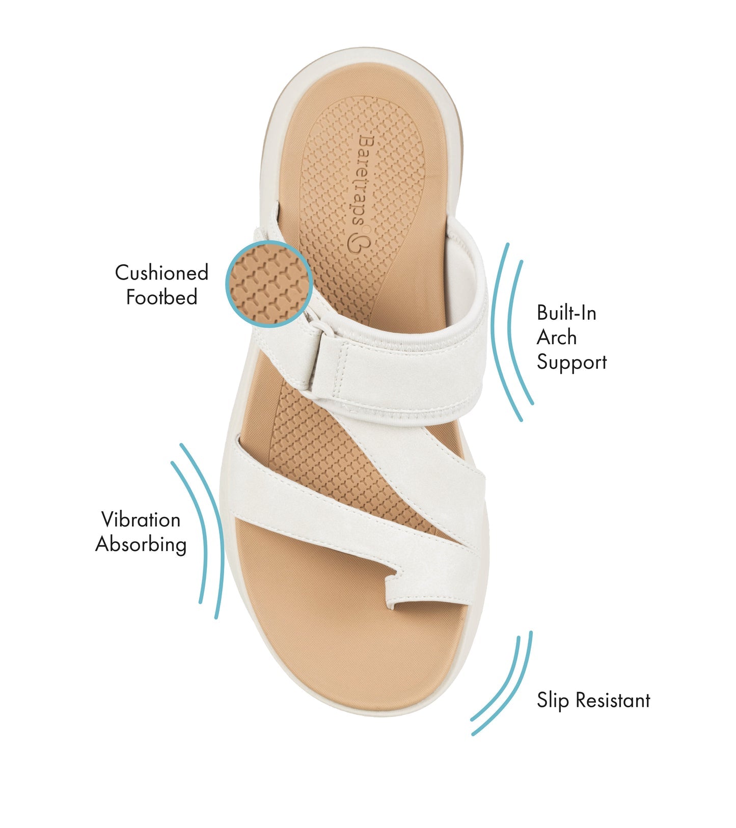 Baretraps Jordy Slide Sandal Cream