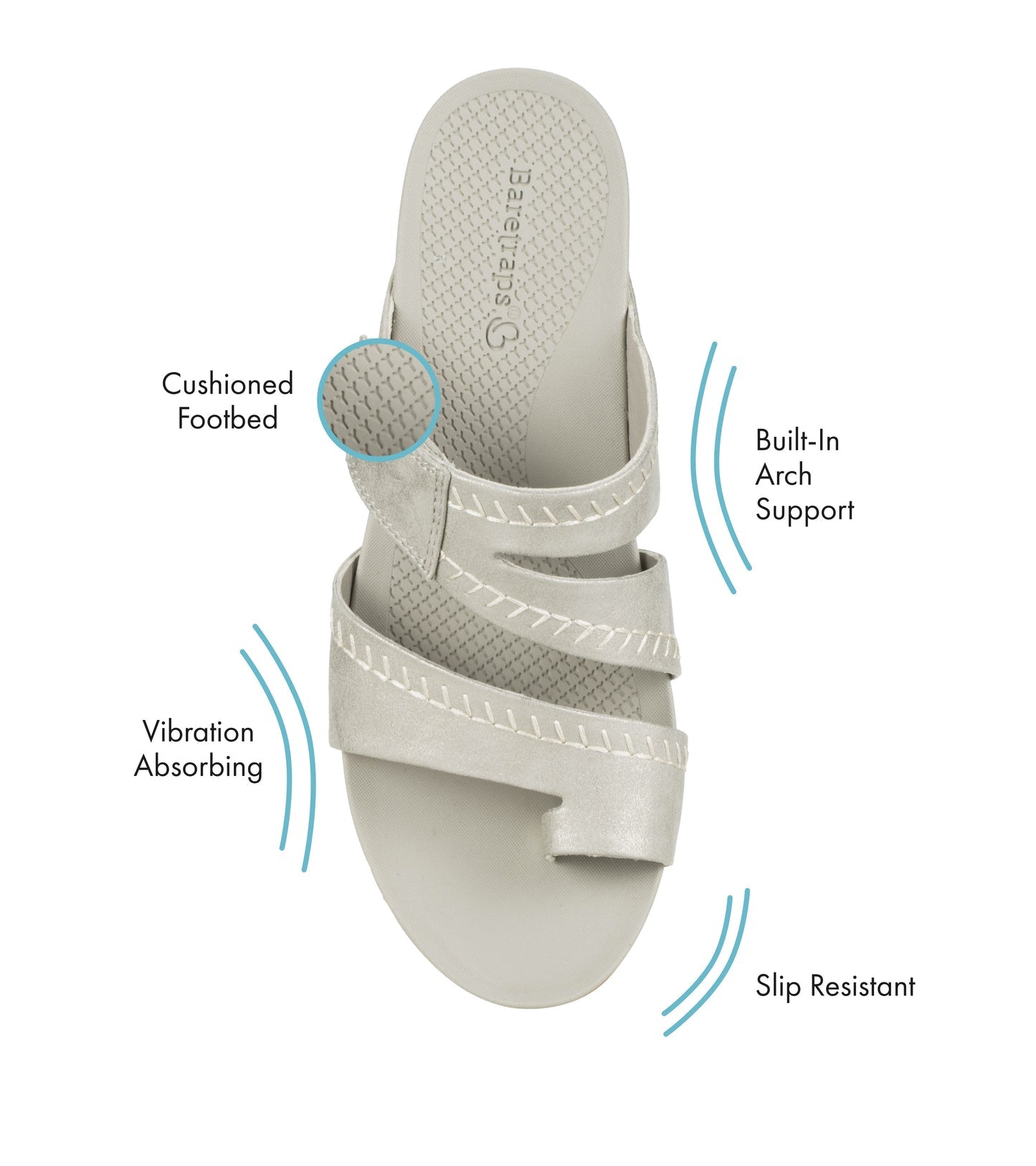 Baretraps Shaya Slide Sandal Champagne