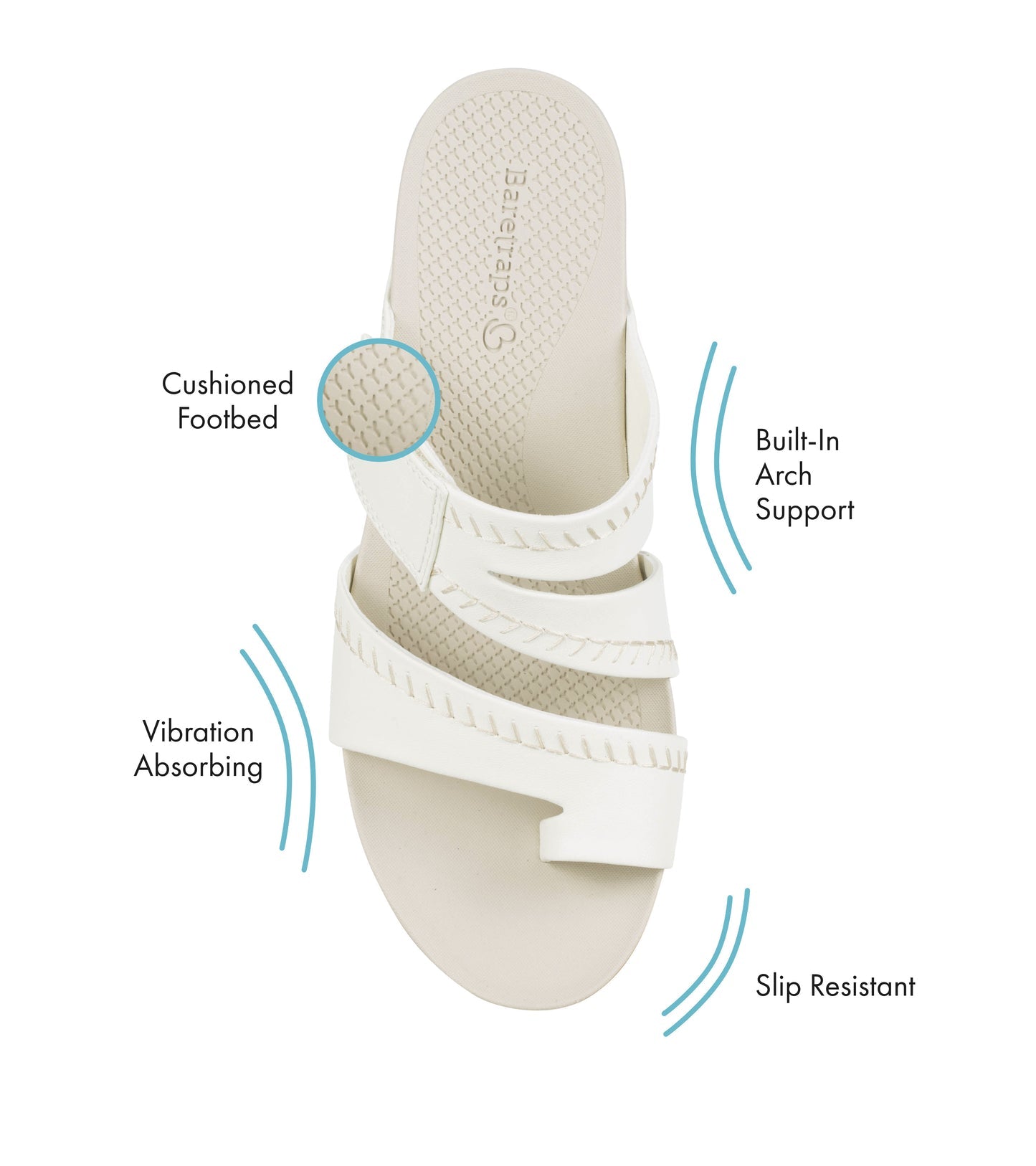 Baretraps Shaya Slide Sandal Off White