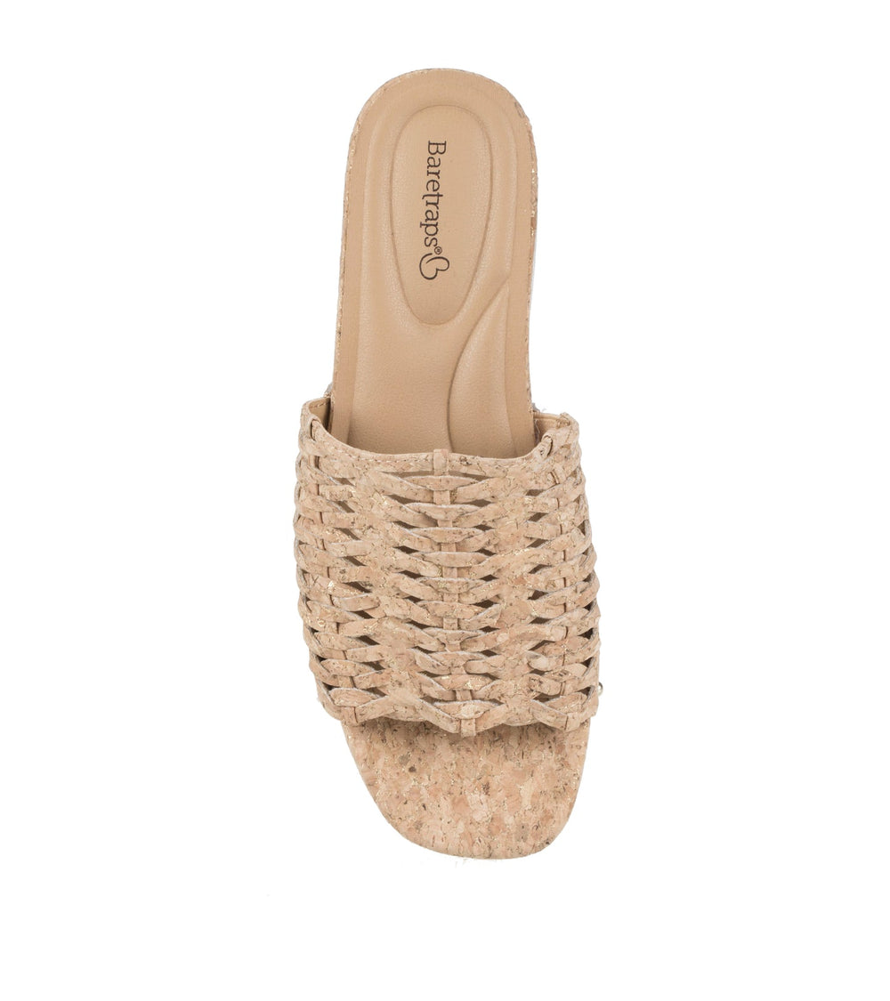 Baretraps Helenna Slide Sandal Natural/Gold