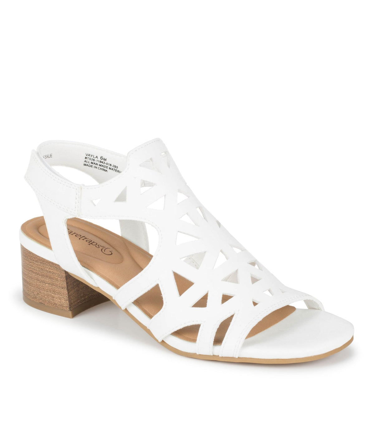 Baretraps Vayla Block Heel Sandal White