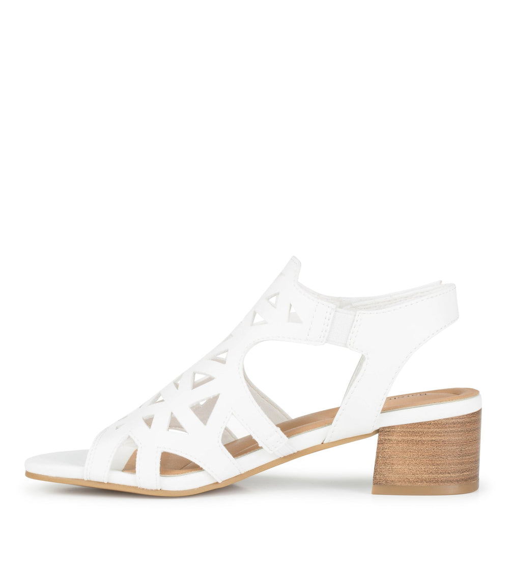 Baretraps Vayla Block Heel Sandal White