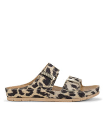 Baretraps Wisteria Slide Sandal Natural Multi Leopard