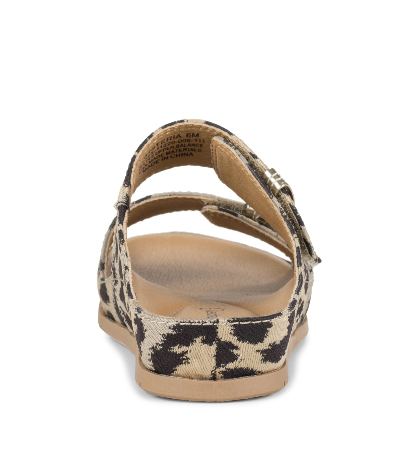 Baretraps Wisteria Slide Sandal Natural Multi Leopard