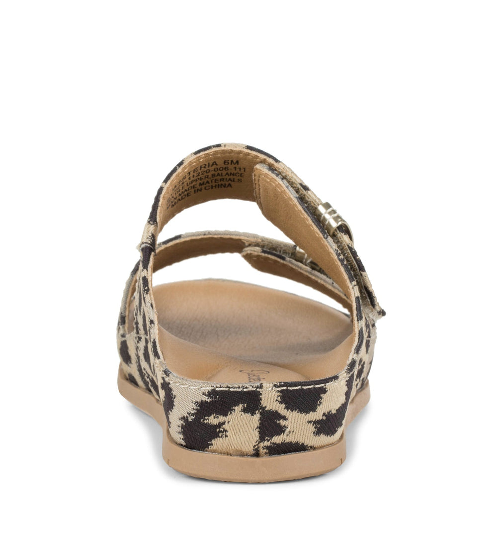 Baretraps Wisteria Slide Sandal Natural Multi Leopard