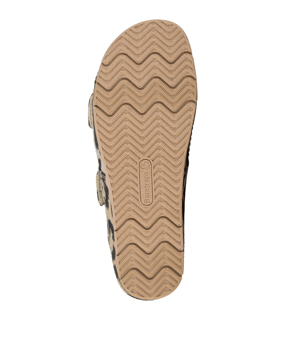 Baretraps Wisteria Slide Sandal Natural Multi Leopard