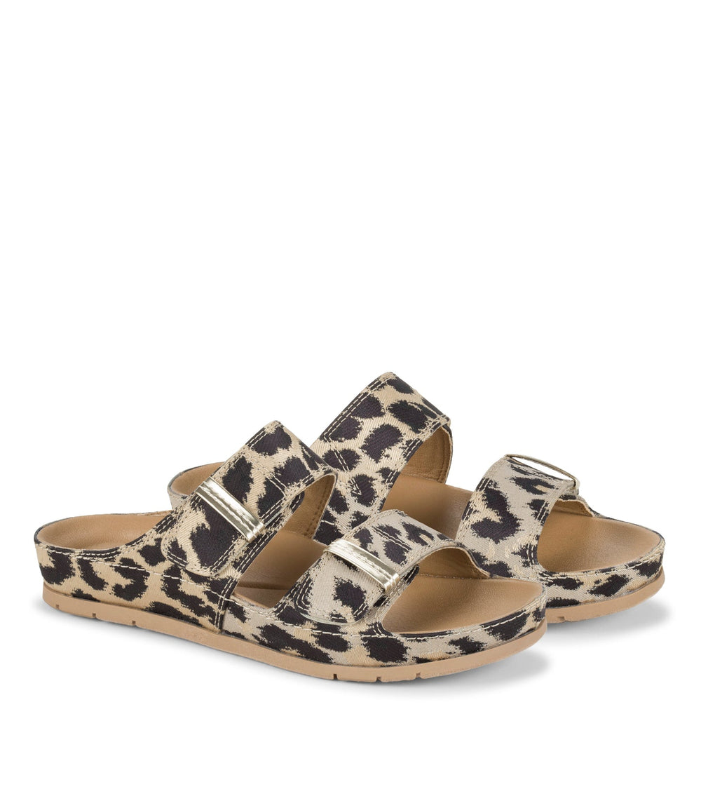 Baretraps Wisteria Slide Sandal Natural Multi Leopard
