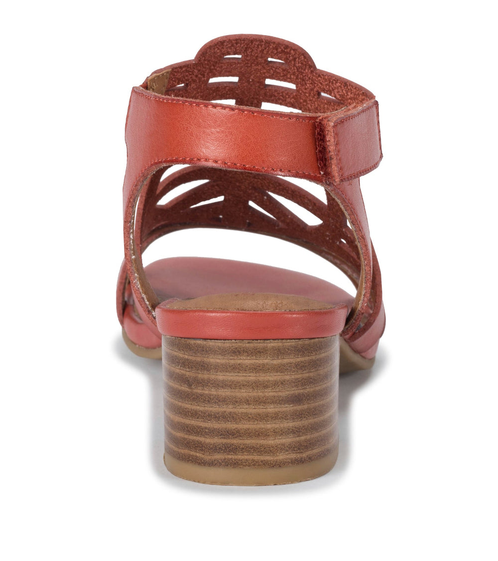 Baretraps Velvet Block Heel Sandal Paprika