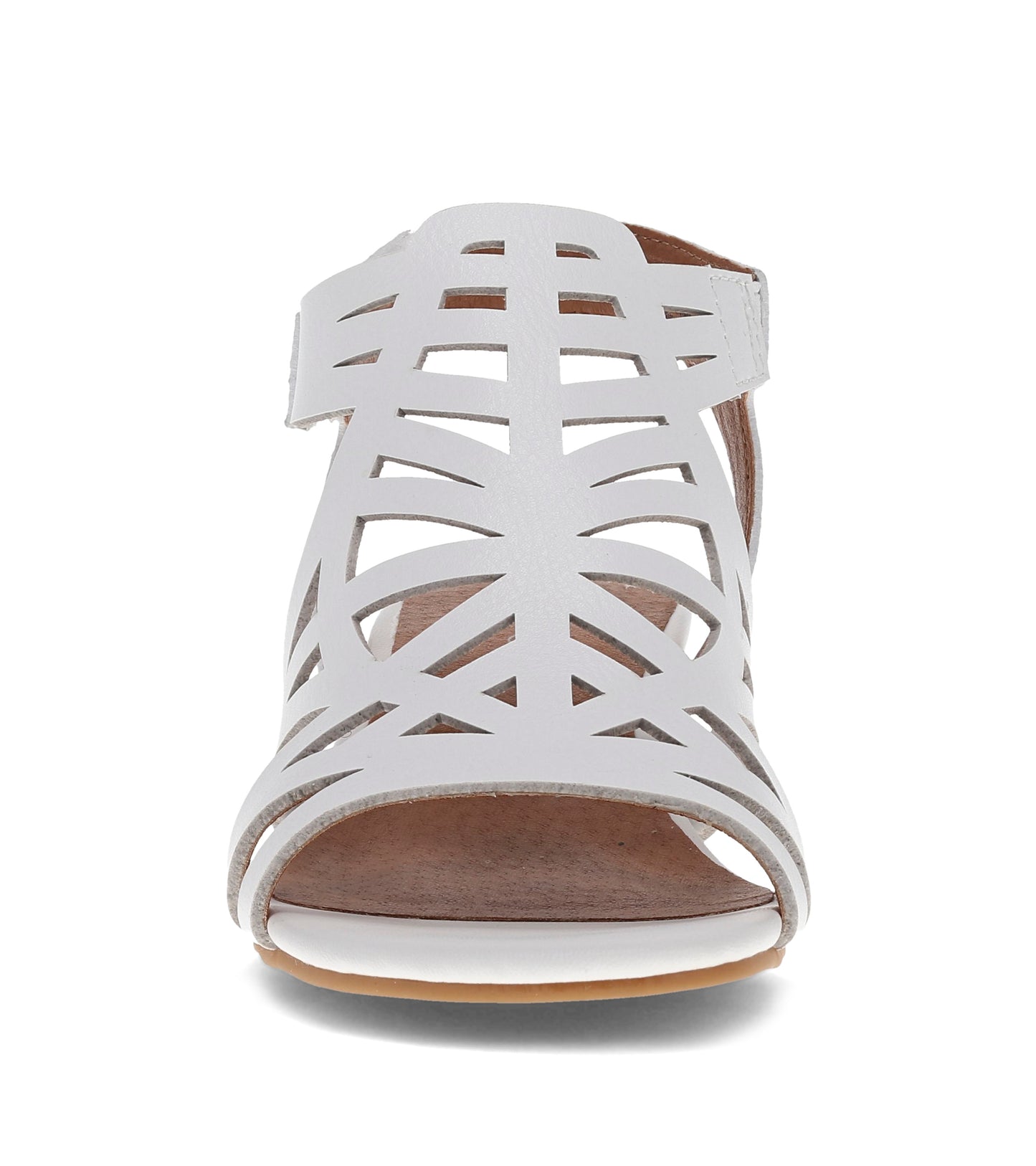 Baretraps Velvet Block Heel Sandal White