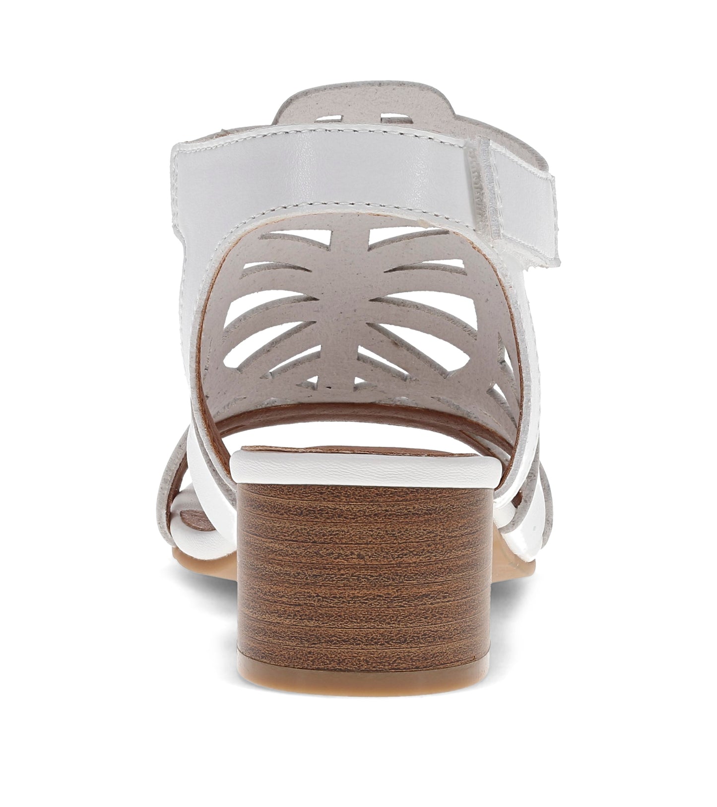 Baretraps Velvet Block Heel Sandal White
