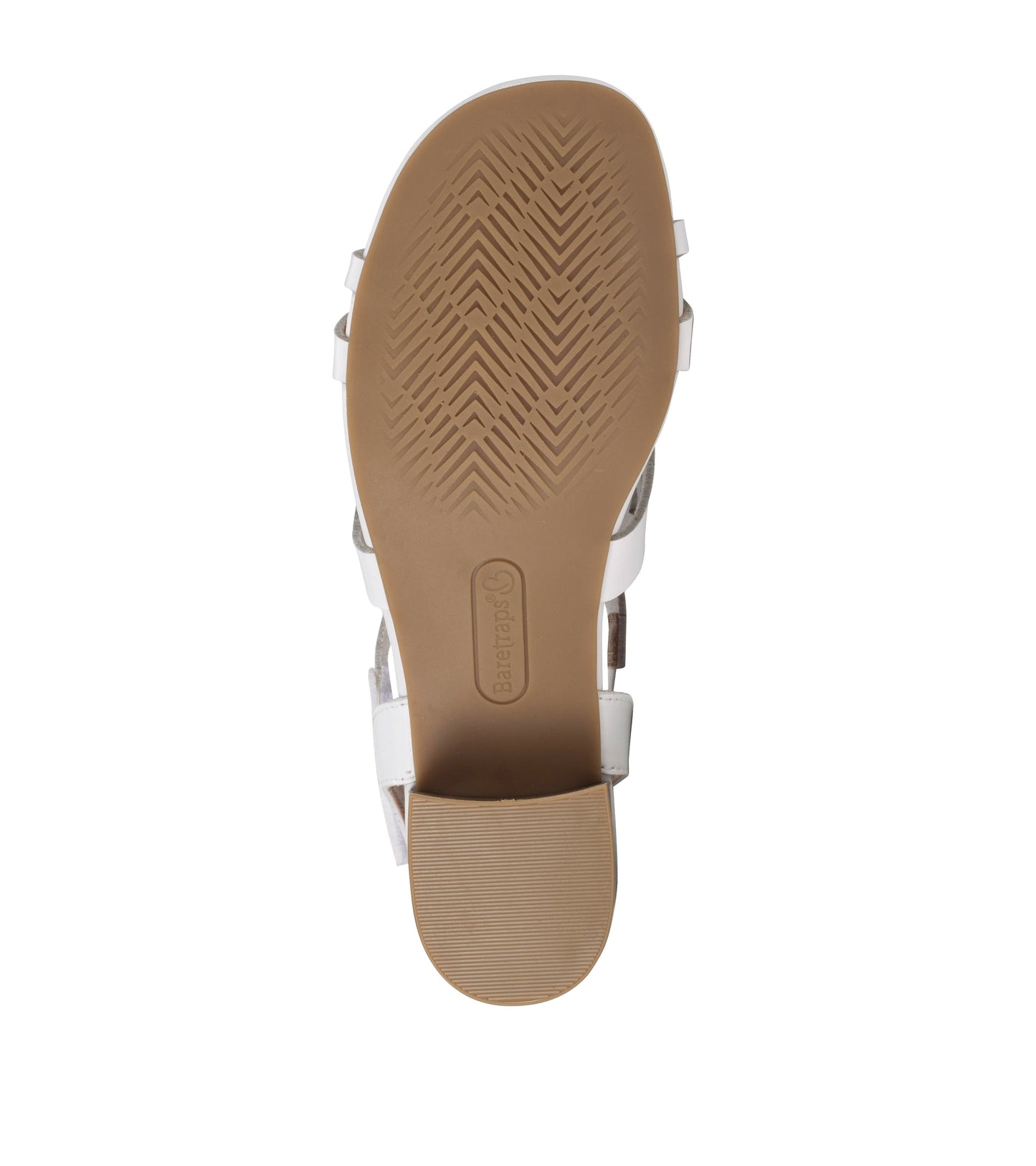 Baretraps Velvet Block Heel Sandal White