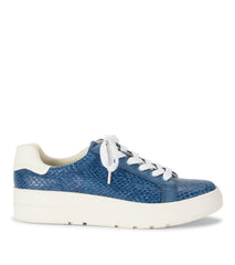 Baretraps Nishelle Lace Up Sneaker Ocean Snake