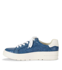 Baretraps Nishelle Lace Up Sneaker Ocean Snake