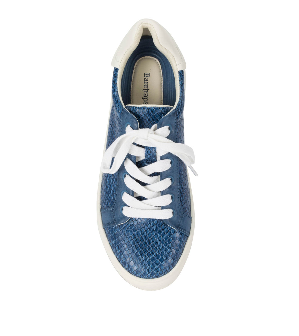 Baretraps Nishelle Lace Up Sneaker Ocean Snake