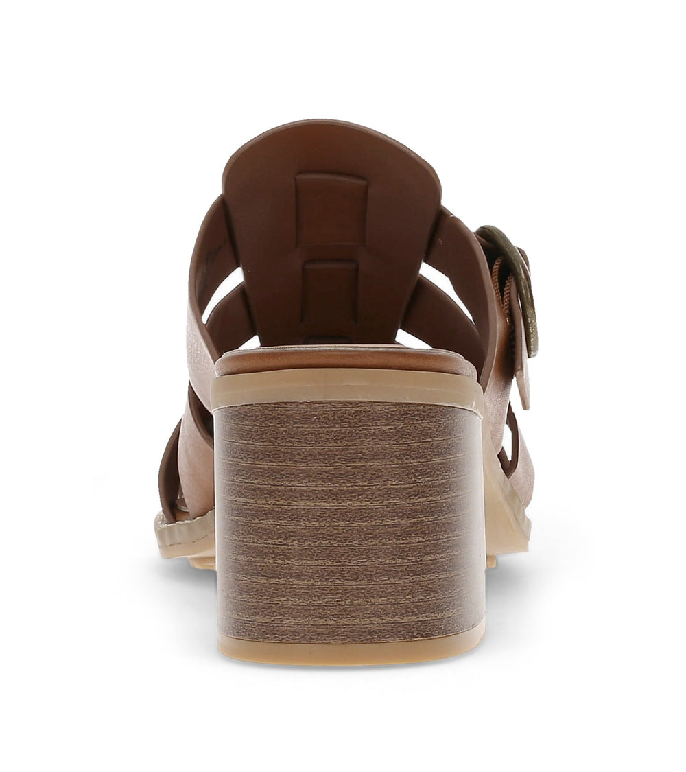 Baretraps Whitnie Block Heel Sandal Dark Beechnut