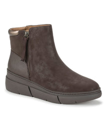 Baretraps Lakelyn Wedge Bootie Dark Brown
