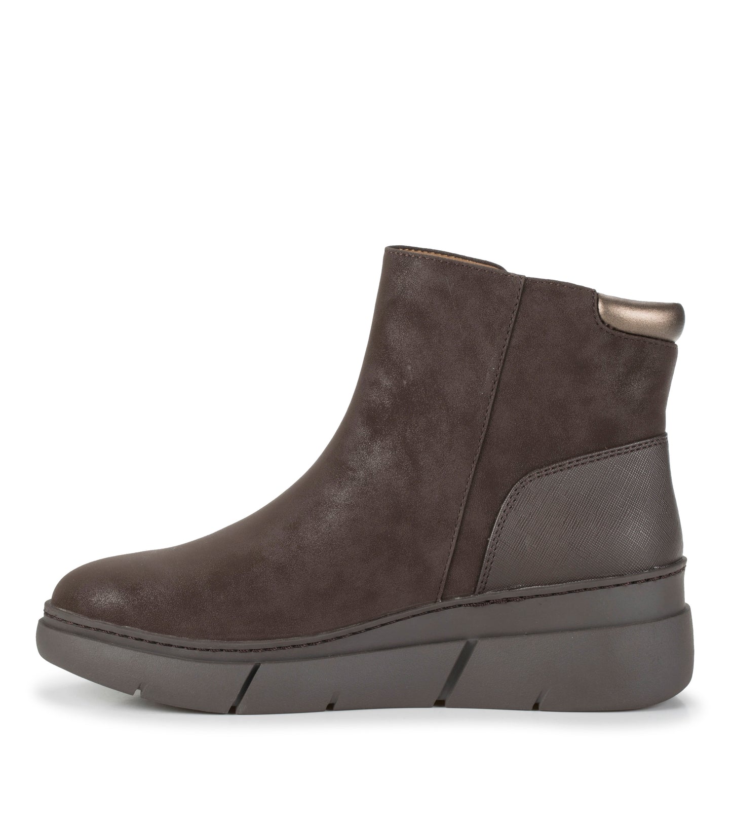 Baretraps Lakelyn Wedge Bootie Dark Brown