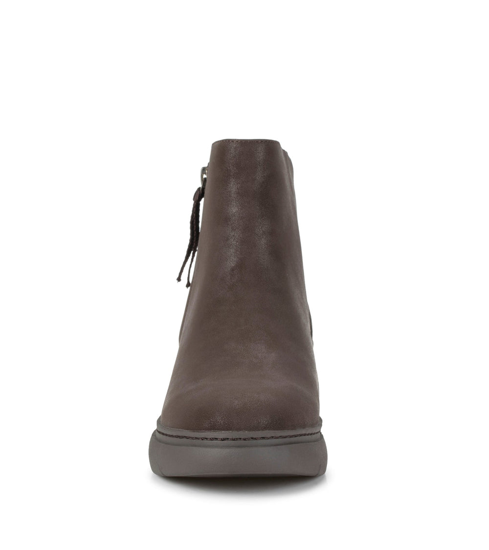 Baretraps Lakelyn Wedge Bootie Dark Brown