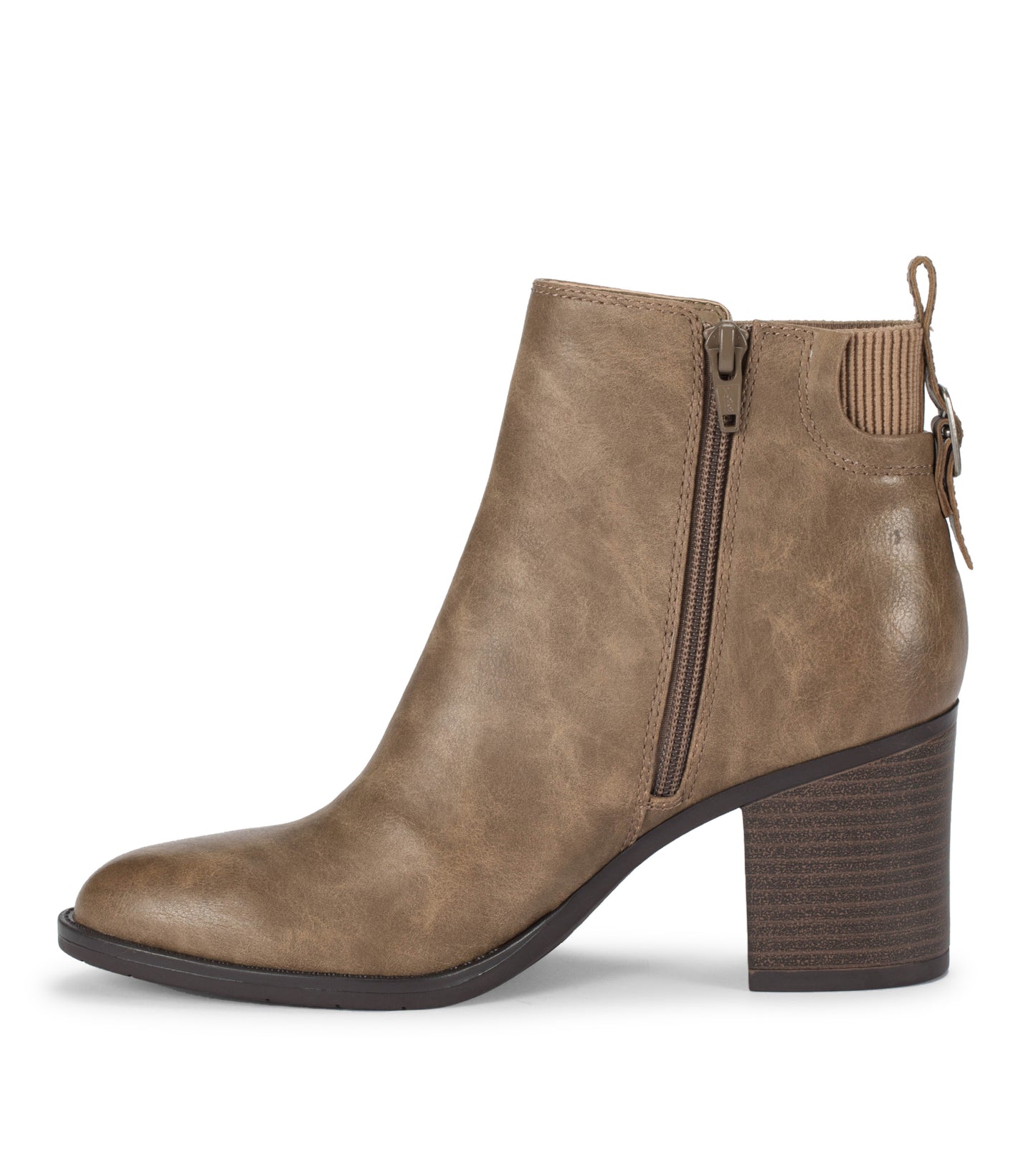 Baretraps Rhoslyn Block Heel Bootie Taupe