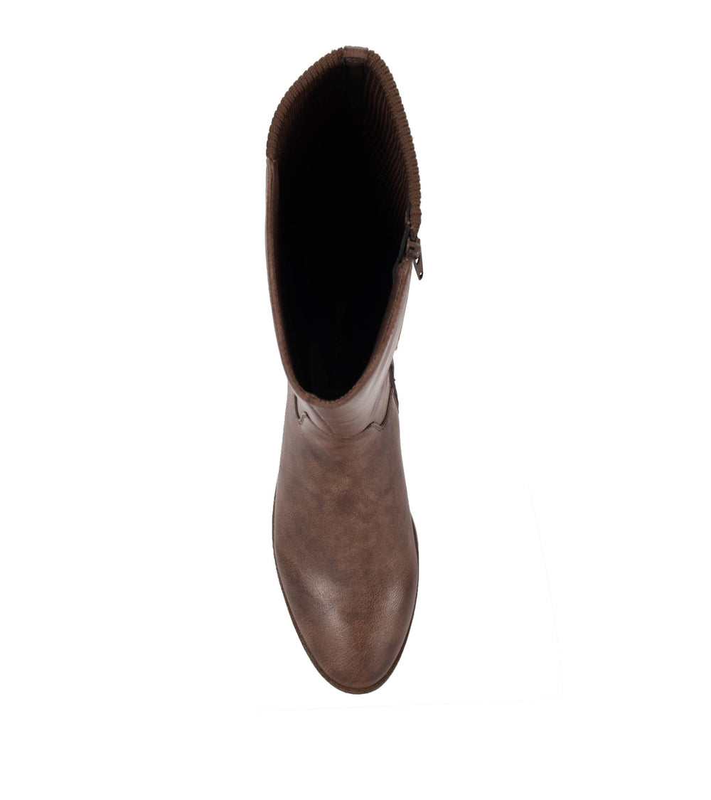Baretraps McKayla Wide Calf Tall Boot Dark Brown