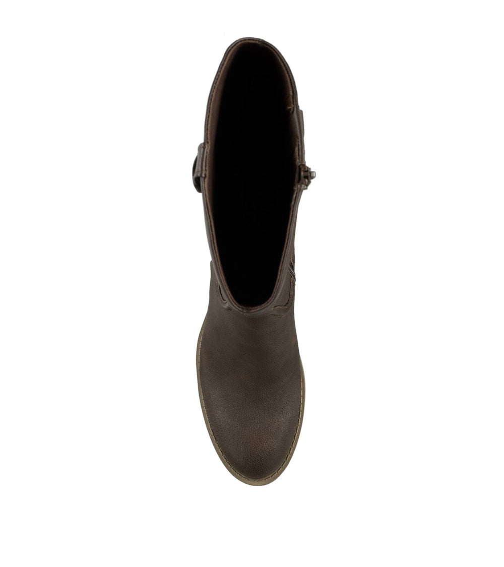 Baretraps Laryssa Riding Boot Dark Brown