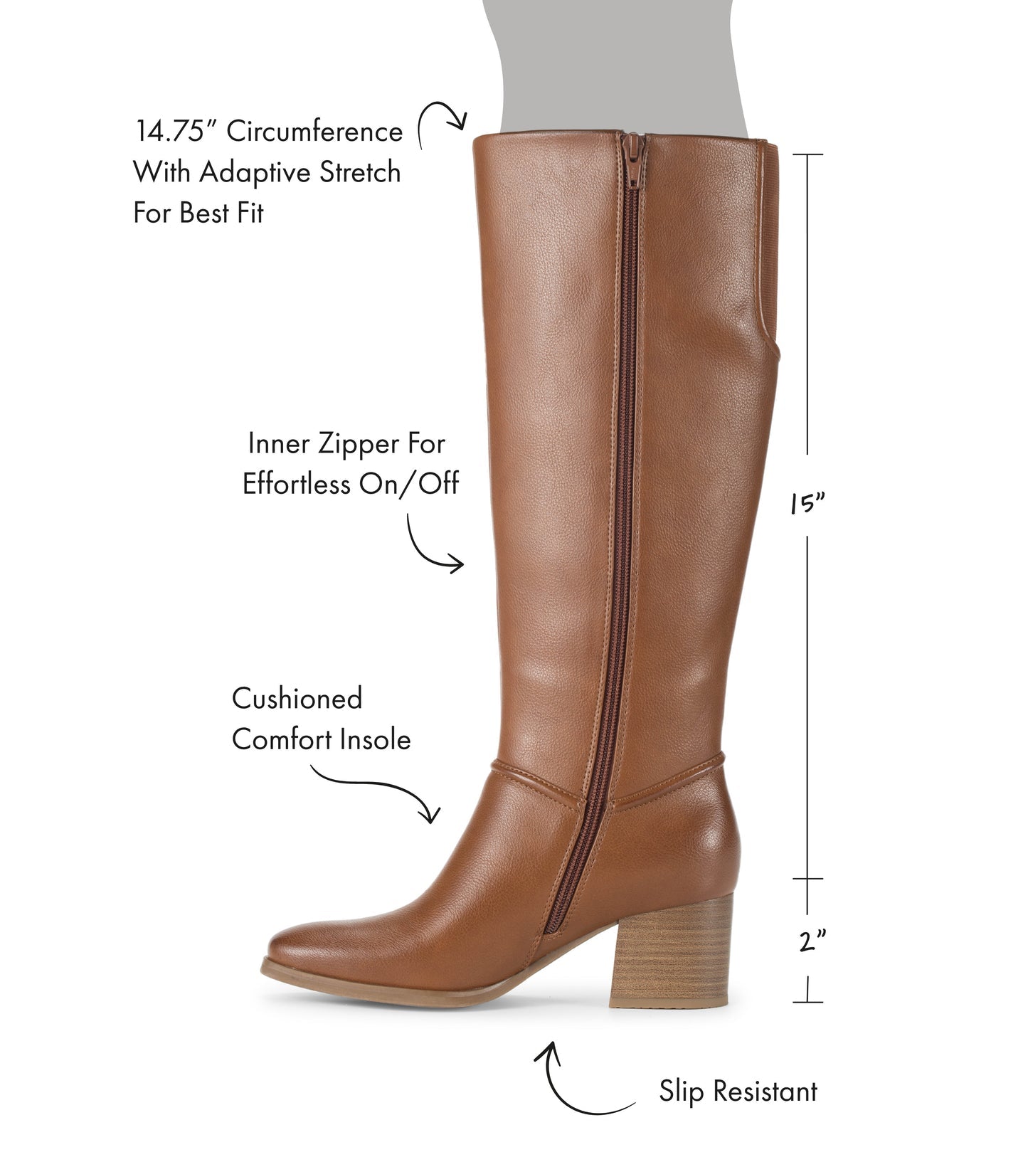 Baretraps Thalia Tall Boot Walnut