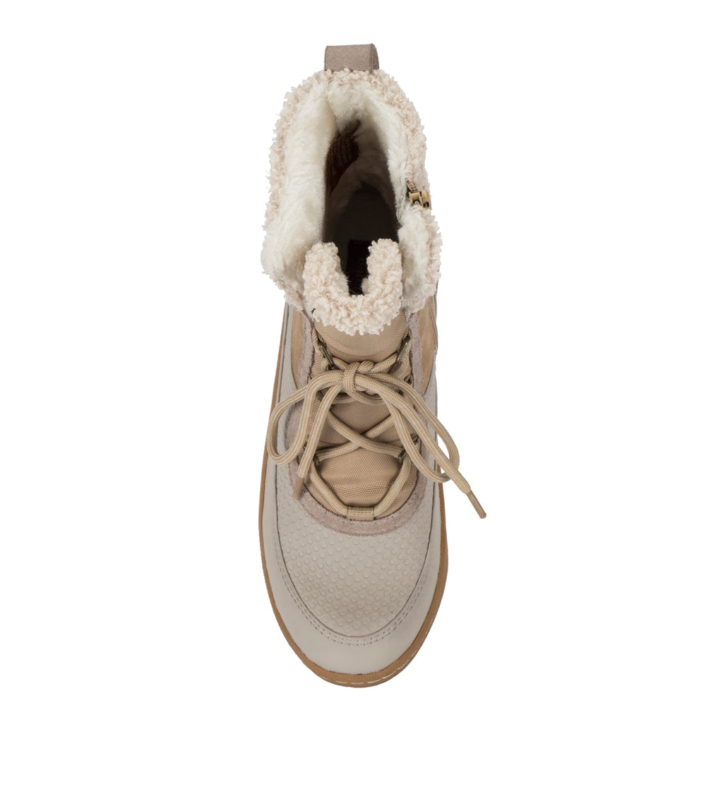 Baretraps Alta Cold Weather Bootie Khaki/Stone Suede