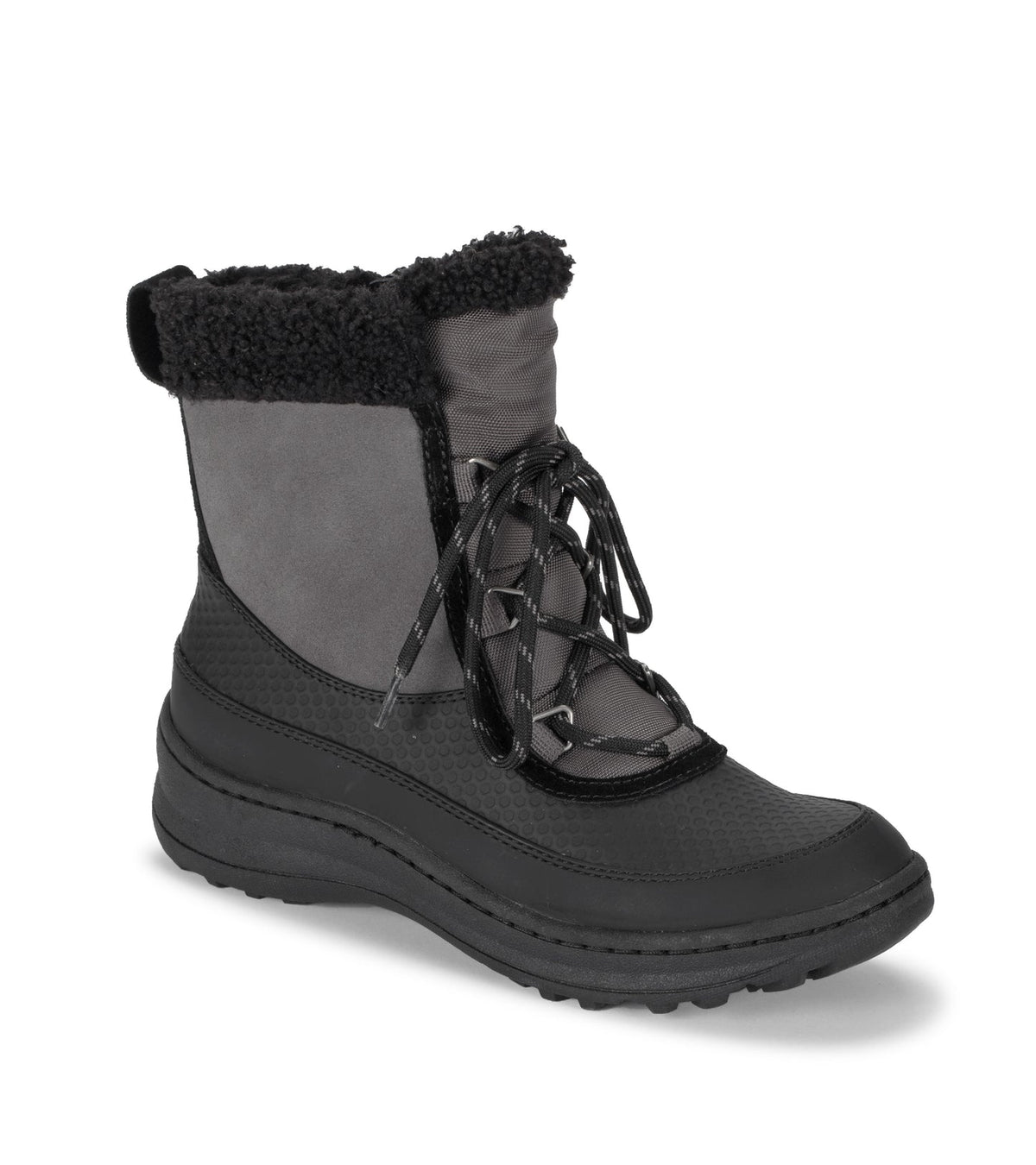 Baretraps Alta Cold Weather Bootie Dark Grey/Black Suede
