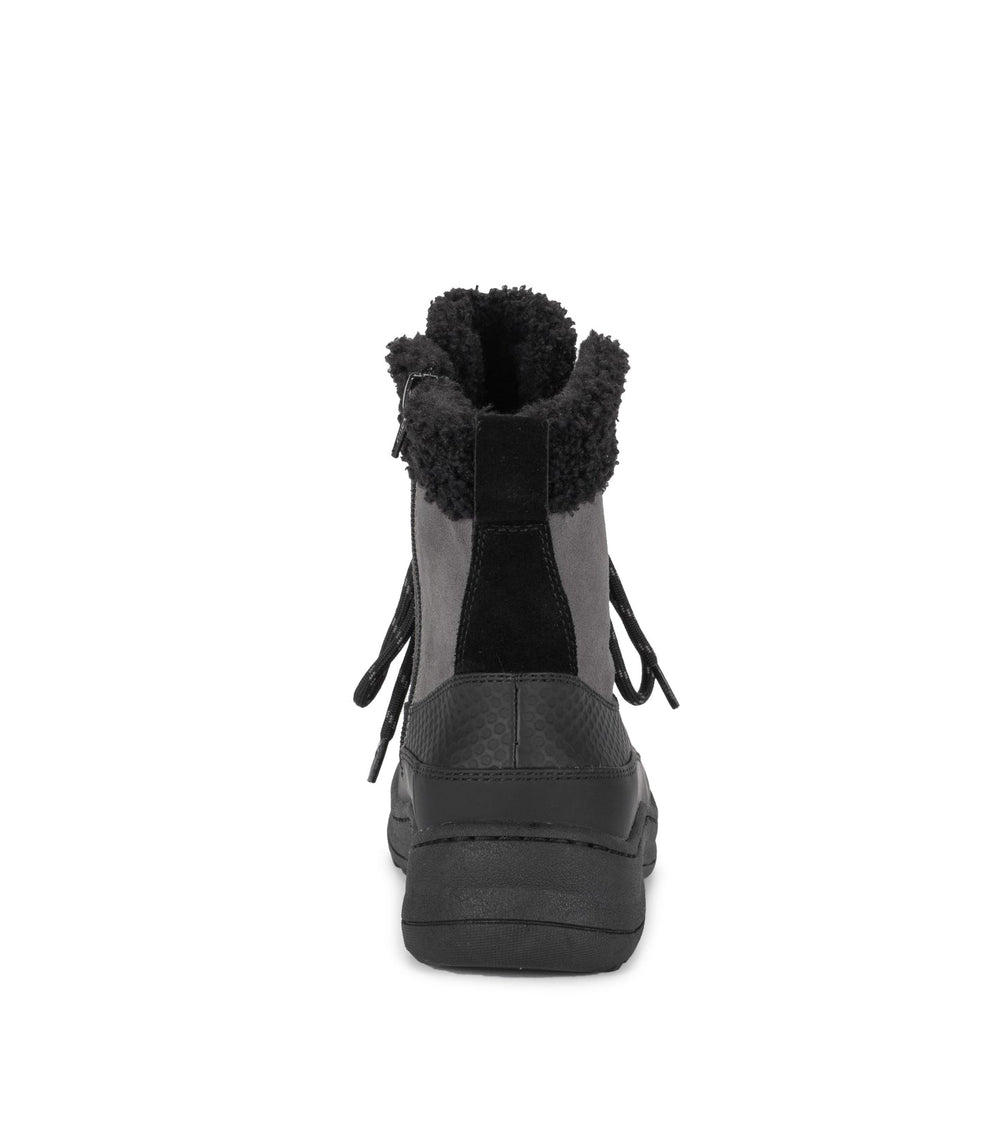 Baretraps Alta Cold Weather Bootie Dark Grey/Black Suede