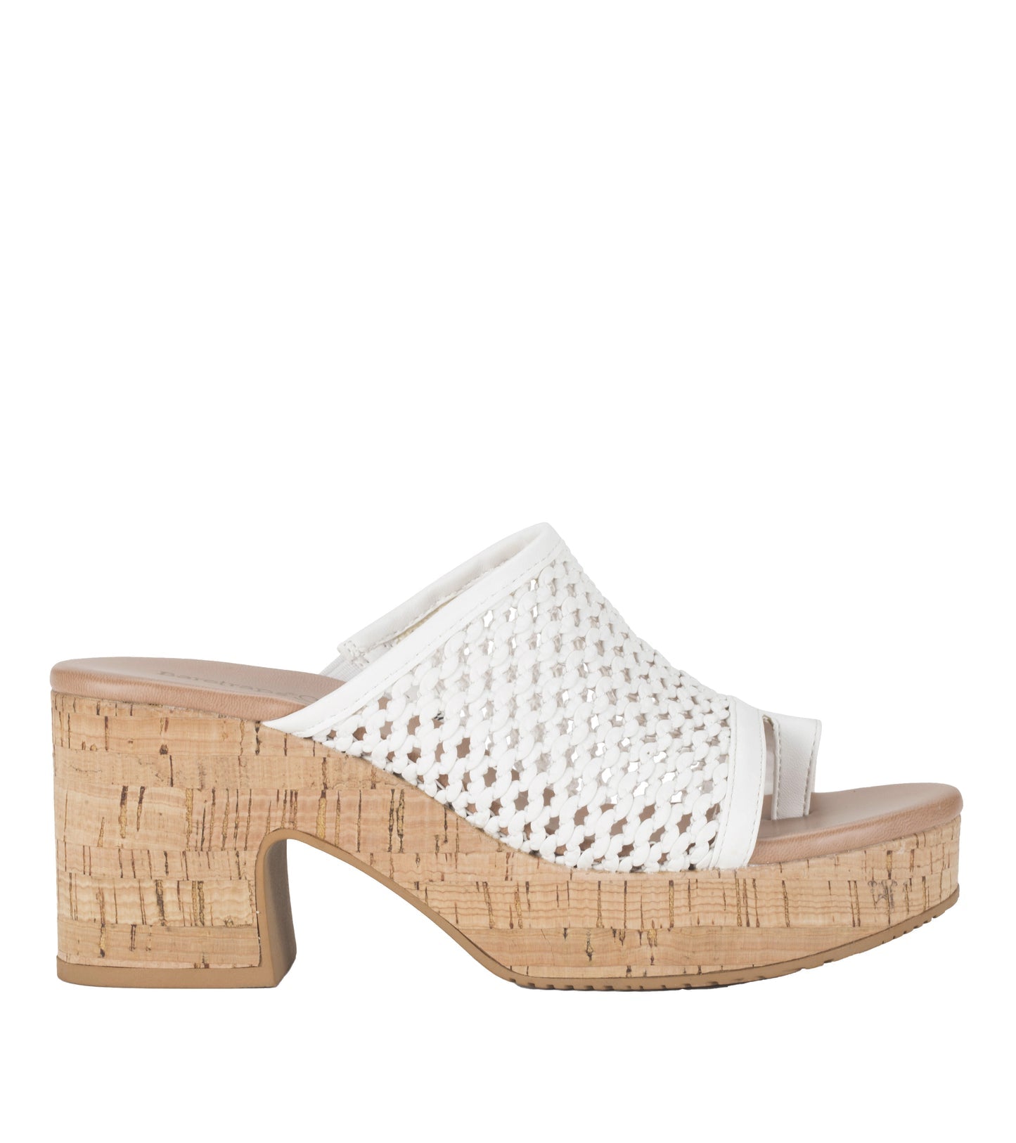 Baretraps Michaela Block Heel Sandal White
