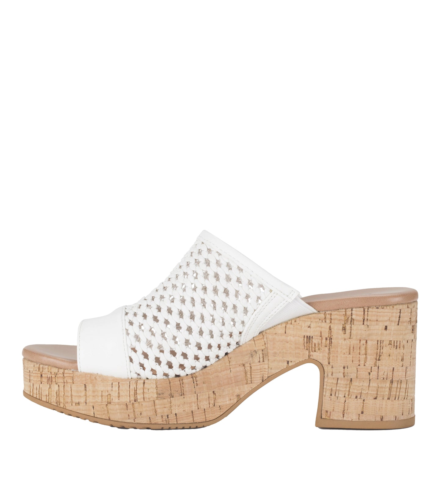 Baretraps Michaela Block Heel Sandal White