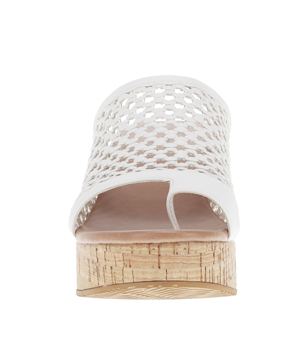 Baretraps Michaela Block Heel Sandal White