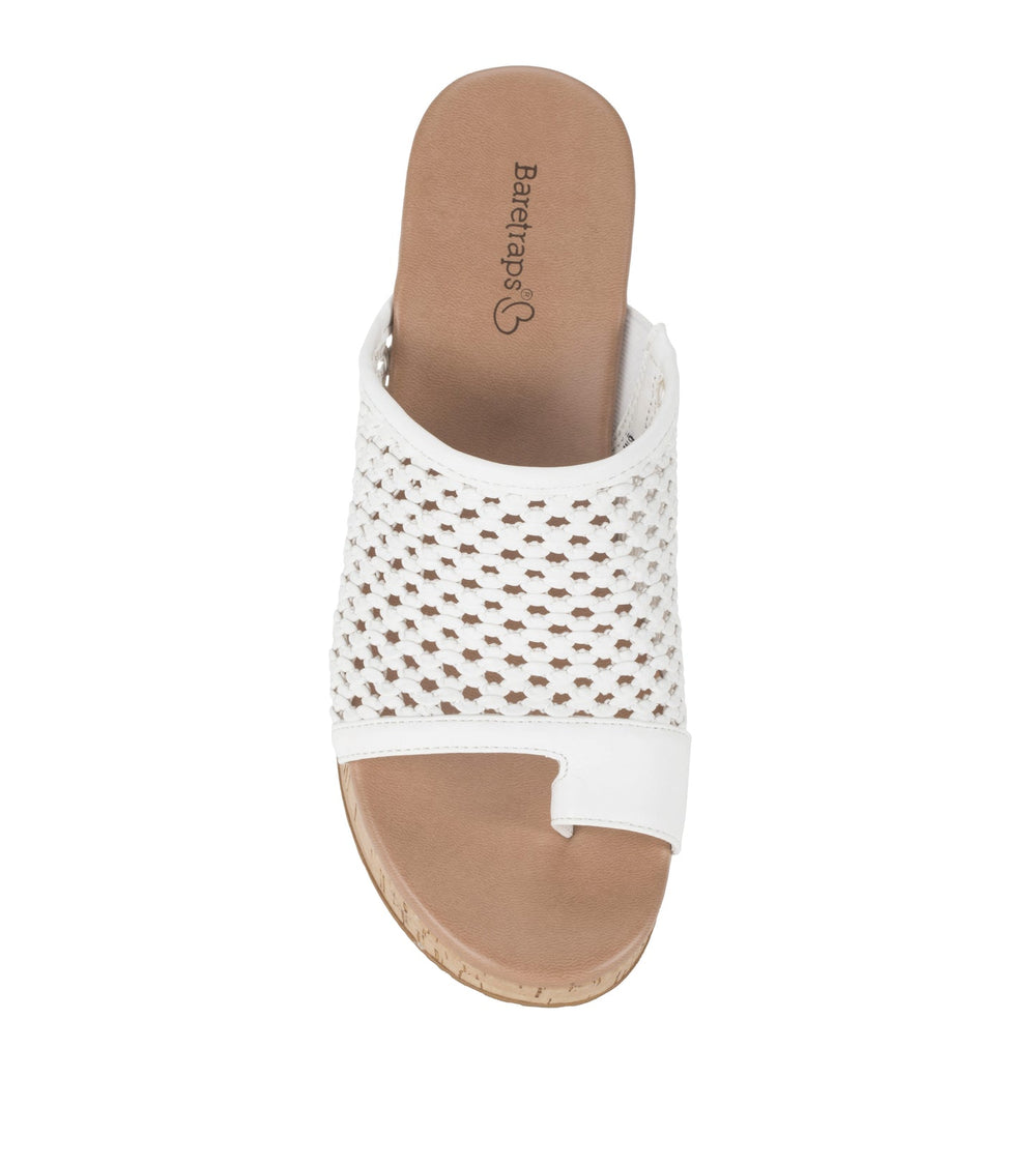 Baretraps Michaela Block Heel Sandal White