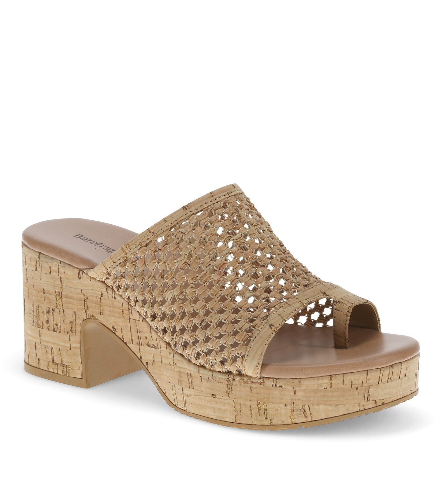 Baretraps Michaela Block Heel Sandal Natural Cork