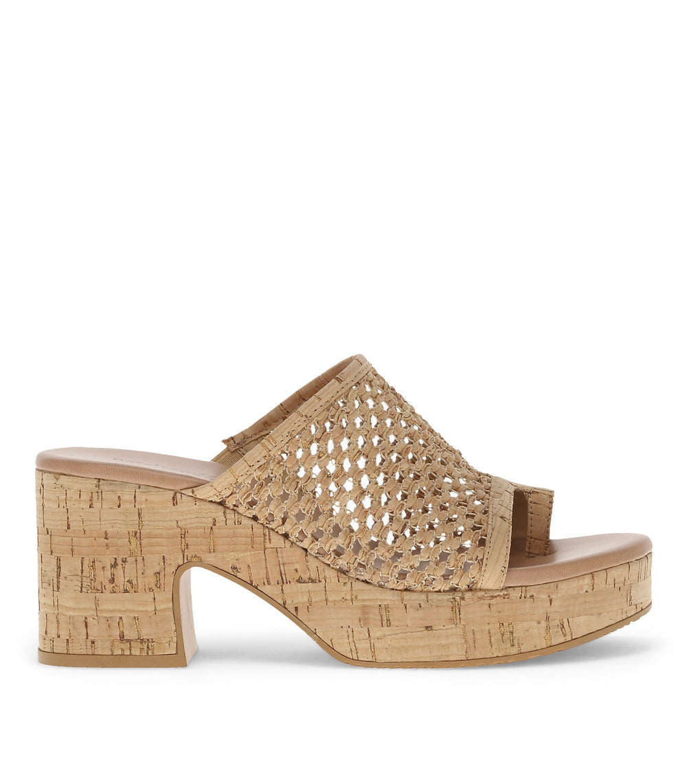 Baretraps Michaela Block Heel Sandal Natural Cork
