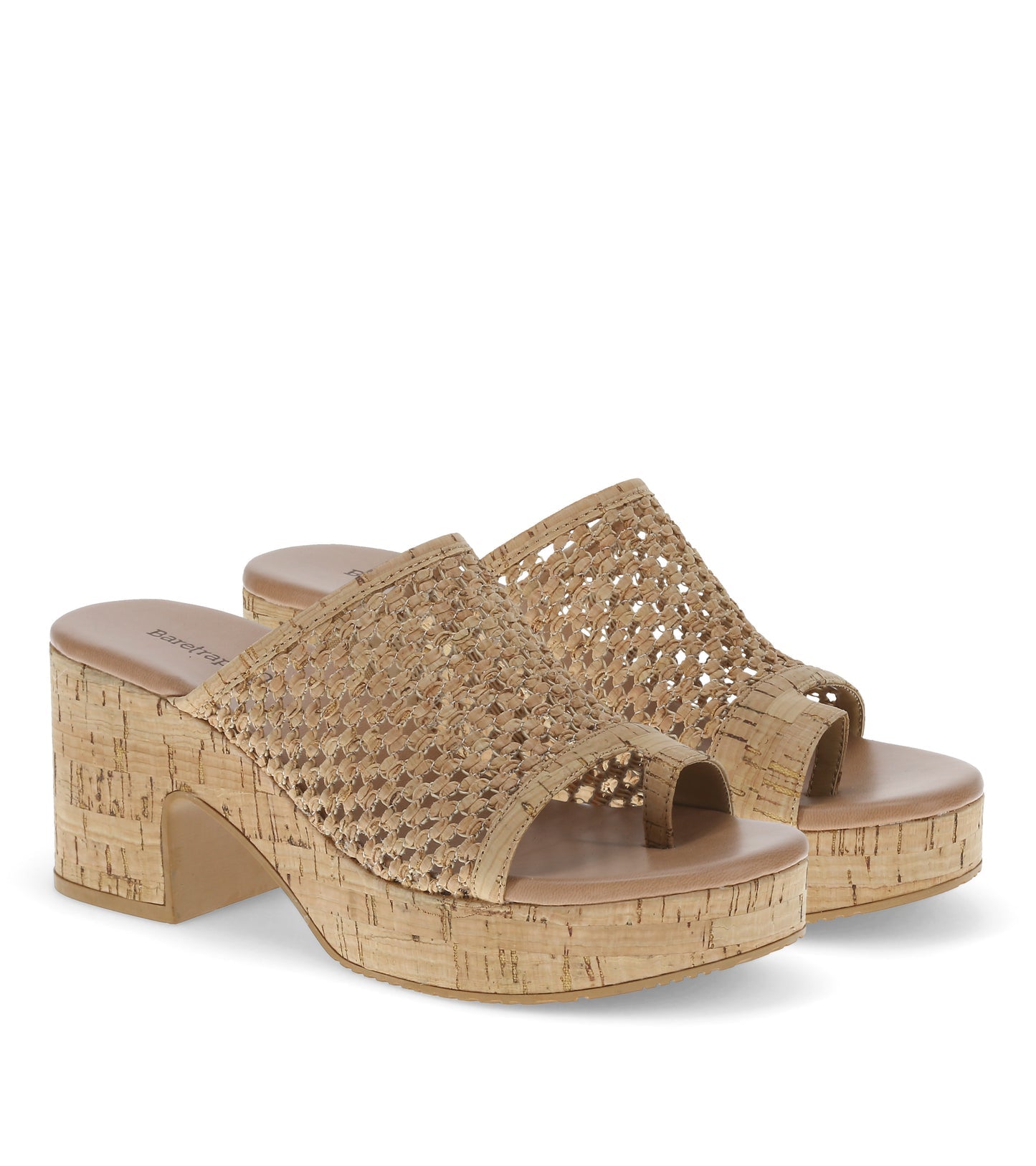 Baretraps Michaela Block Heel Sandal Natural Cork