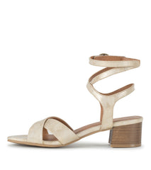 Baretraps Valerie Block Heel Sandal Light Gold