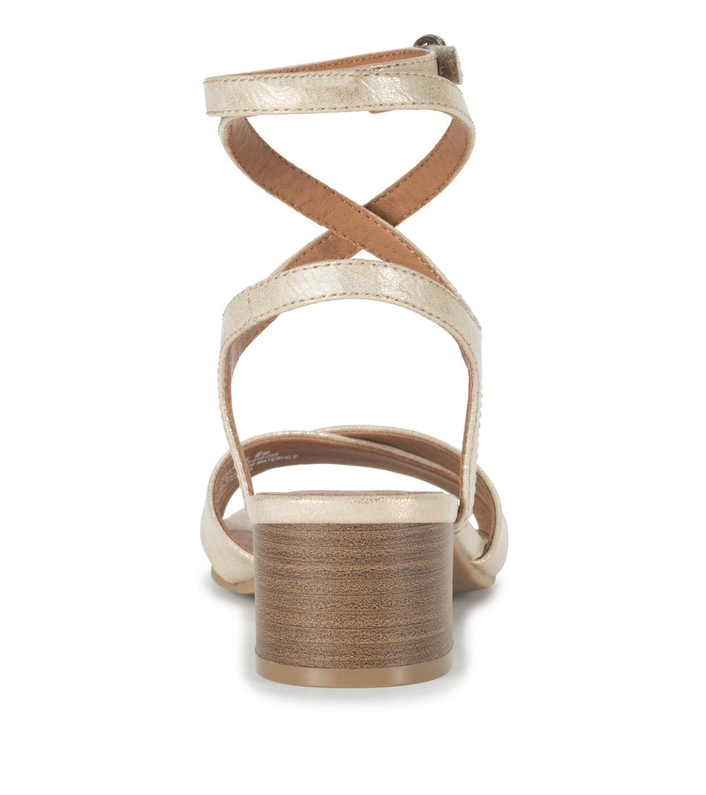 Baretraps Valerie Block Heel Sandal Light Gold