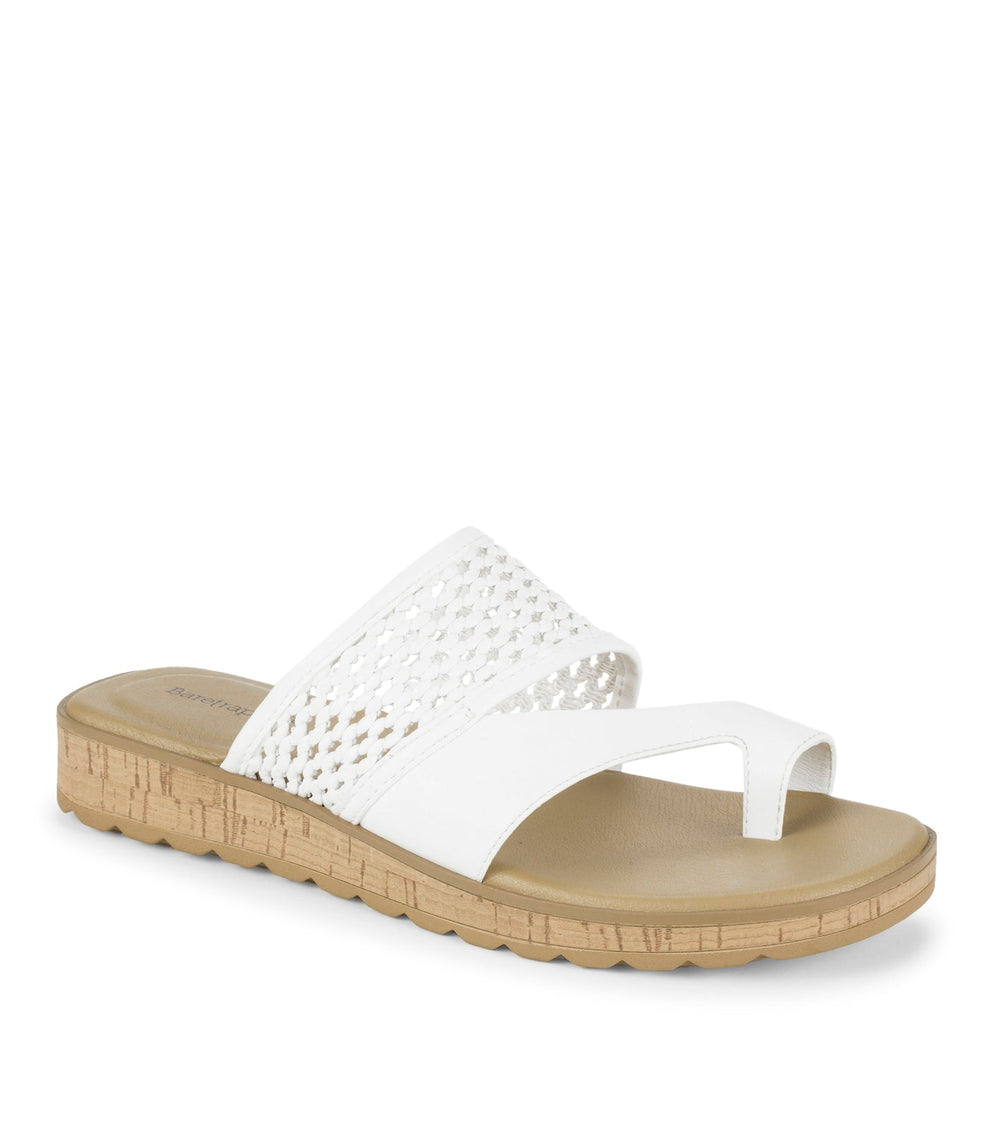 Baretraps Gibby Slide Sandal White