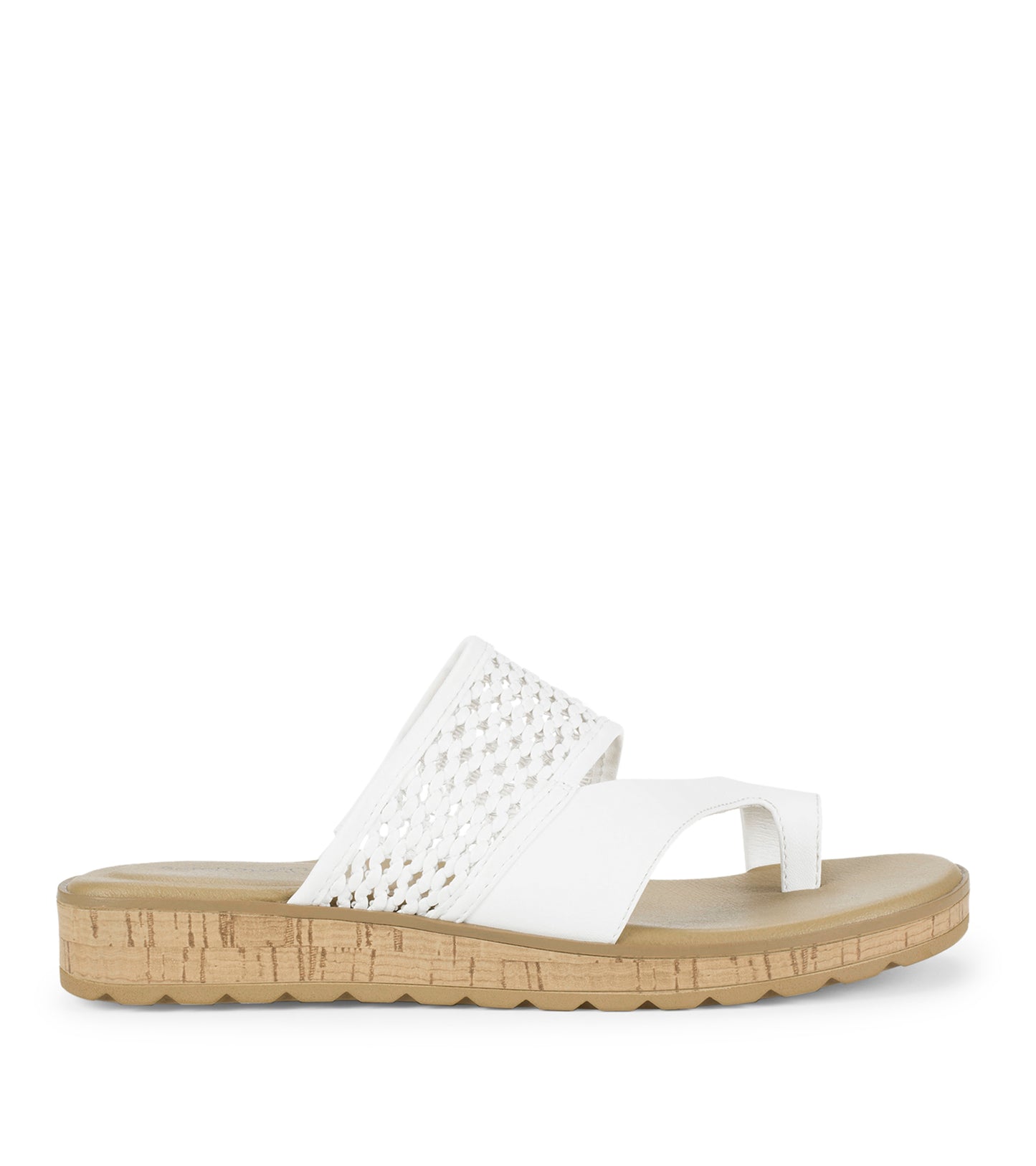 Baretraps Gibby Slide Sandal White