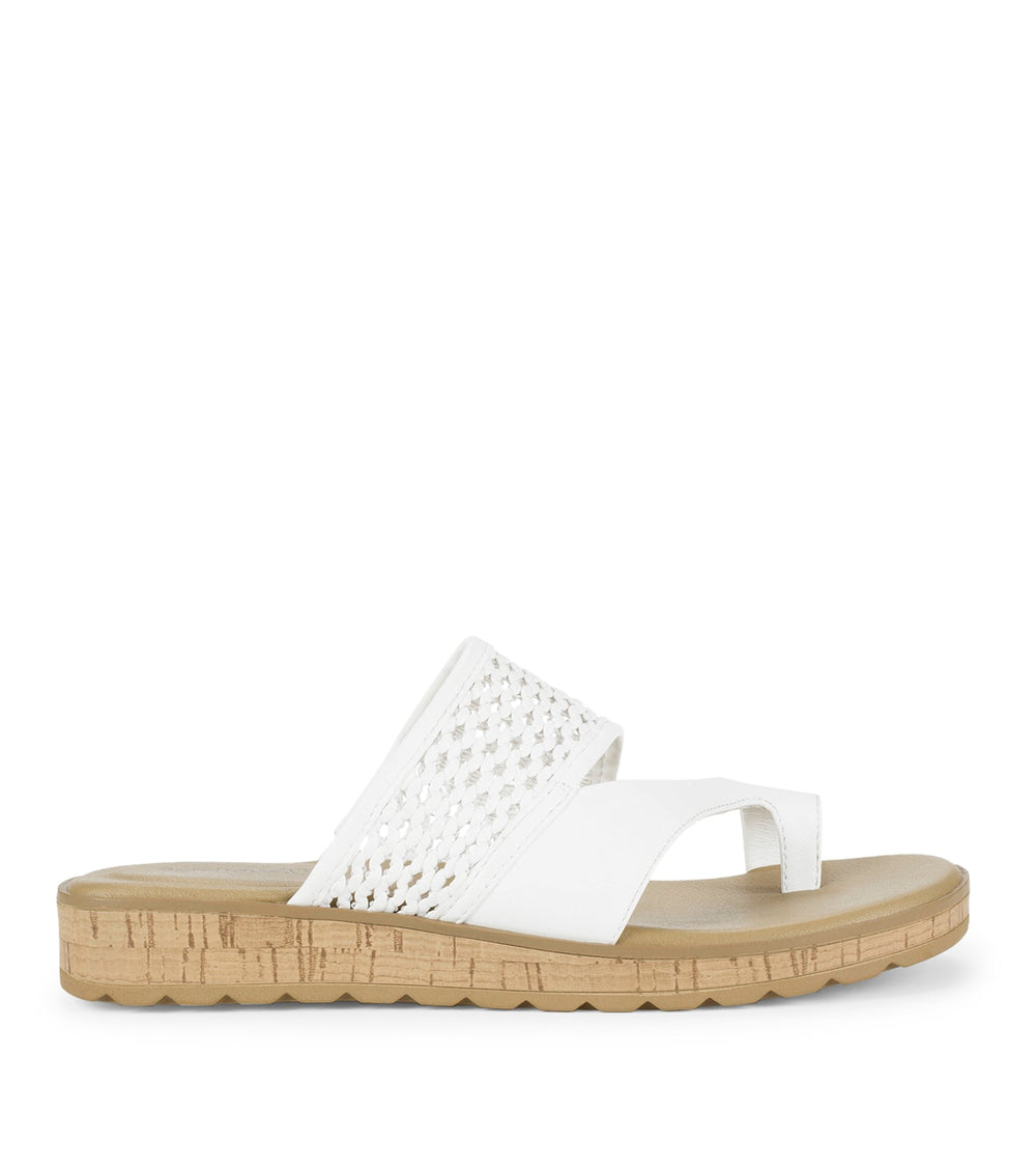 Baretraps Gibby Slide Sandal White